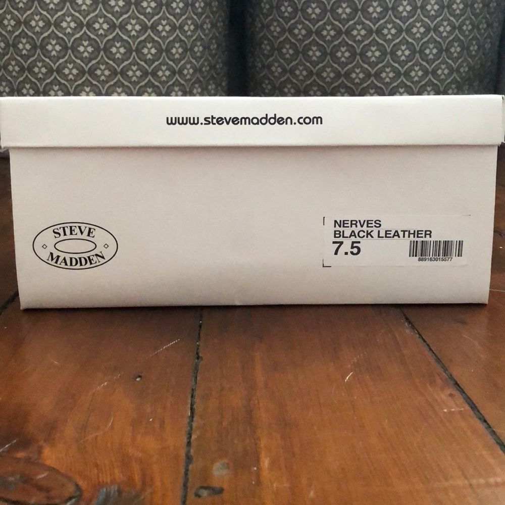 Steve Madden Black Leather “Nerves” Boots